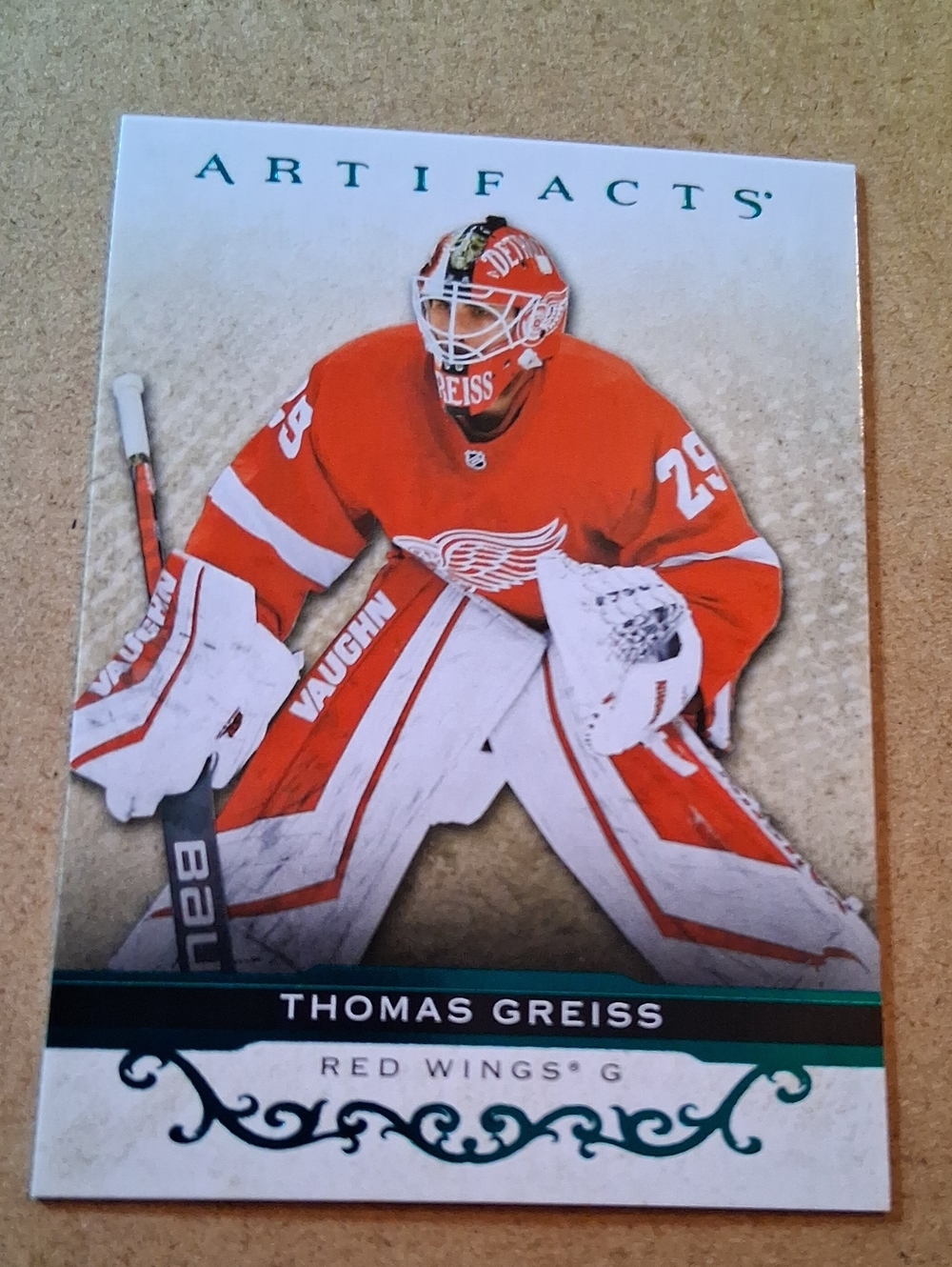 Thomas Greiss Red Hockey Card - Red